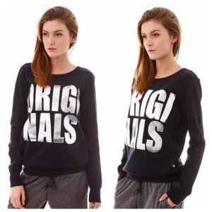 Adidas Originals Knit Sweater in Navy & Silver